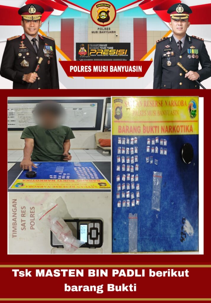 Dua Pengedar Narkoba di Muba ditangkap Sat Res Narkoba