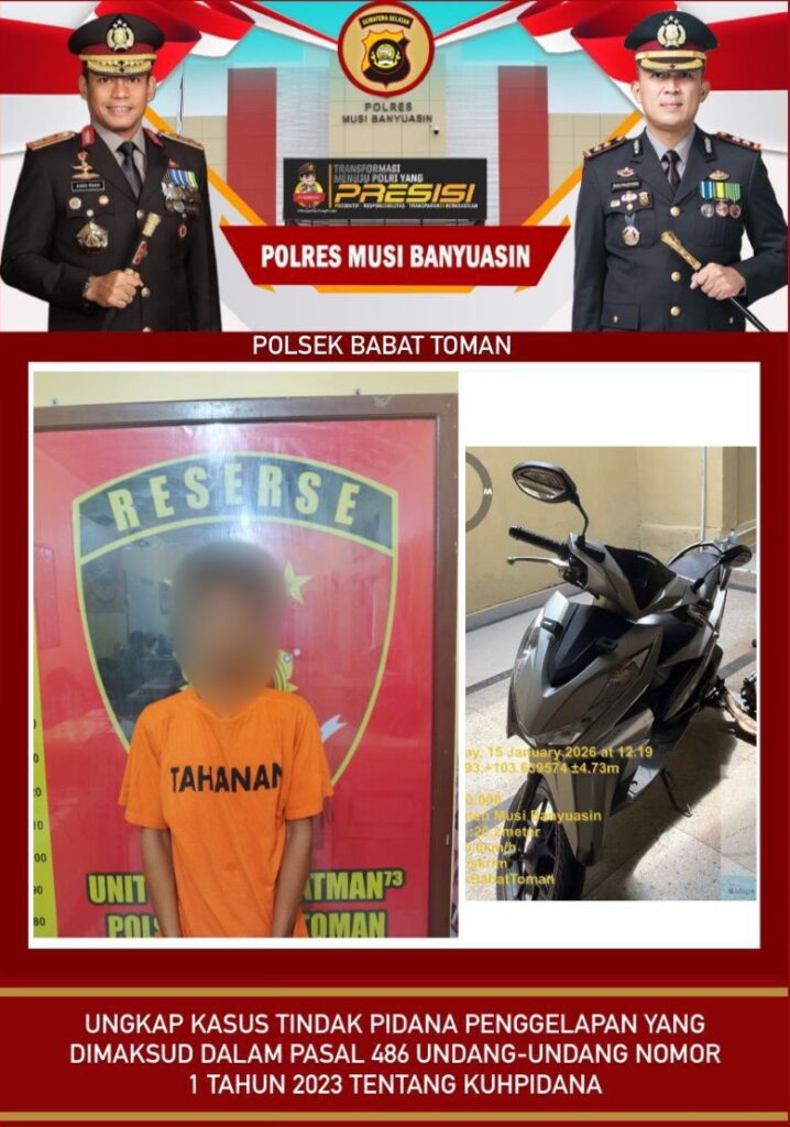 Demi Beli Sabu dan Slot, Pelaku Gadaikan Motor Saudaranya