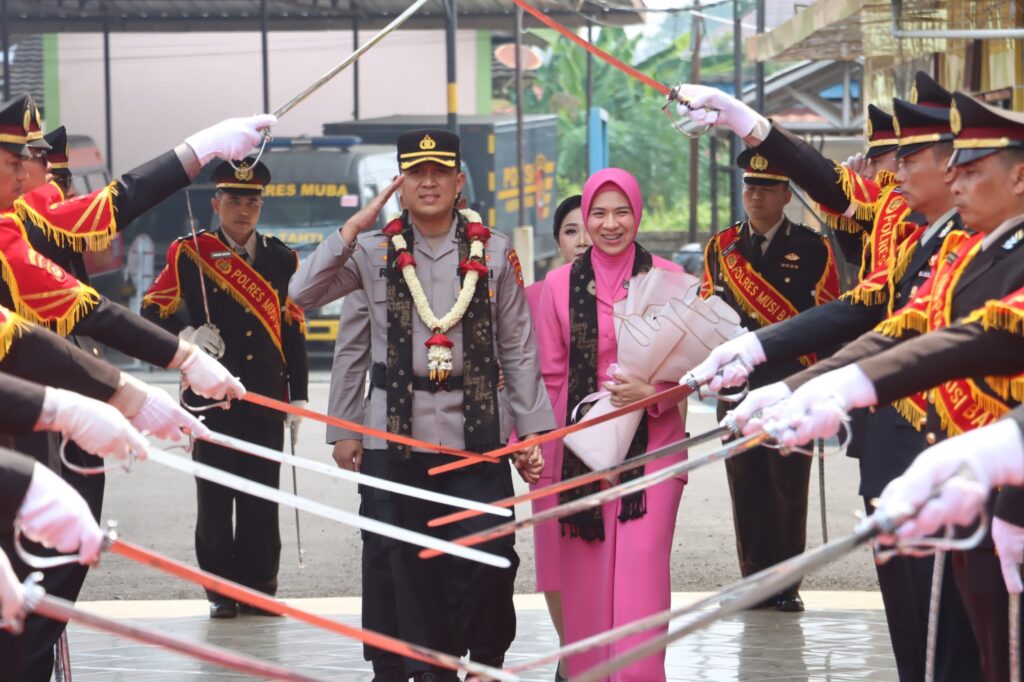 PROSESI PELEPASAN AKBP RURI PRASTOWO, S.H, S.I.K, M.I.K DARI POLRES MUSI BANYUASIN