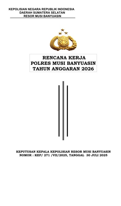 RENJA POLRES MUBA 2026 RENJA POLRES MUBA 2026