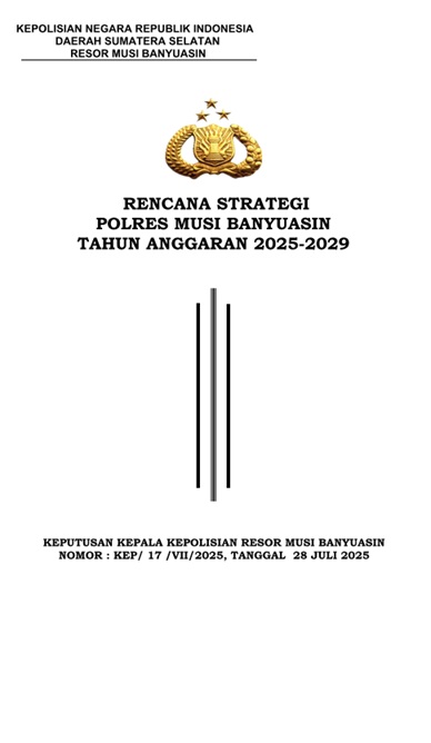 RENSTRA POLRES MUBA RENSTRA POLRES MUBA