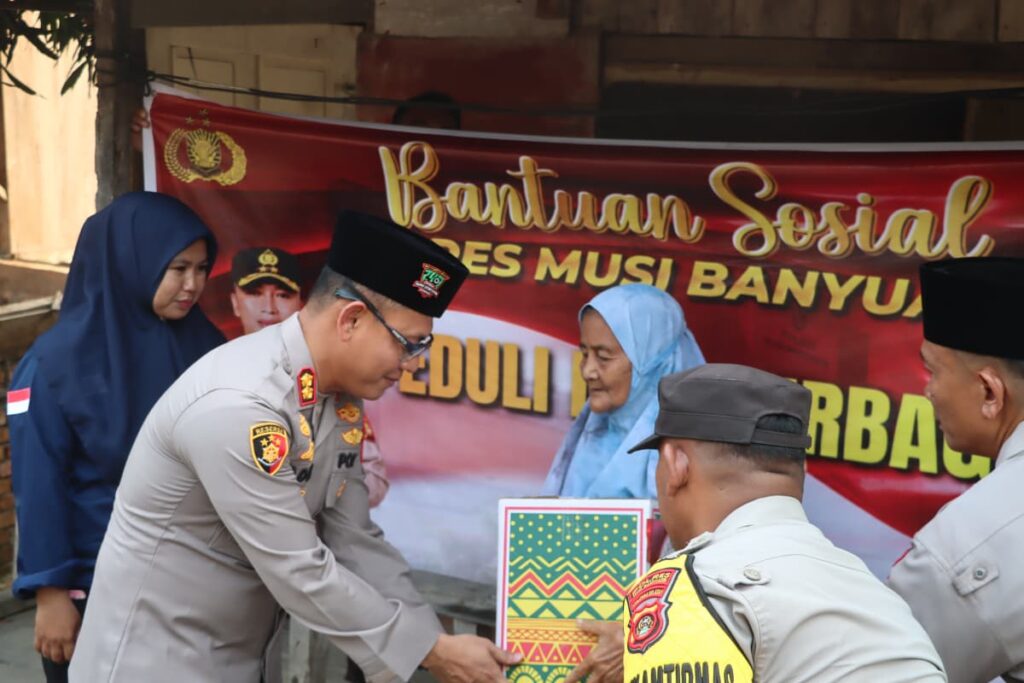 penyaluran Bantuan Sosial oleh kapolres musi banyuasin penyaluran Bantuan Sosial oleh kapolres musi banyuasin