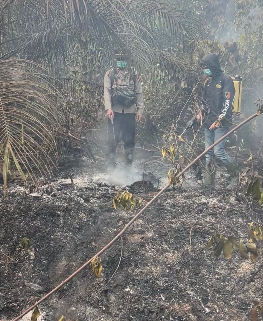 AKSI SIGAP KAPOLSEK TUNGKAL JAYA DAN TIM GABUNGAN DALAM MENANGANI KARHUTLA