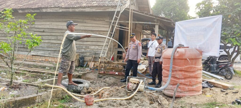 Polsek Bayung Lencir Cek Pembuatan Sumur Bor, Upaya Penuhi Kebutuhan Air Bersih Warga