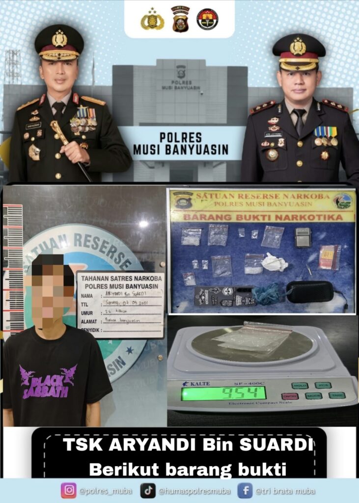 SATRES NARKOBA BERHASIL MENGUNGKAP DAN MENGAMANKAN PEREDARAN NARKOTIKA JENIS SABU