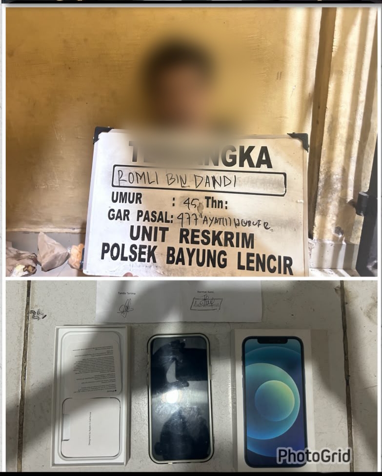 Polsek Bayung Lencir Tangkap Pelaku Pencurian Rumah Kontrakan, iPhone 12 Berhasil Diamankan Polsek Bayung Lencir Tangkap Pelaku Pencurian Rumah Kontrakan, iPhone 12 Berhasil Diamankan