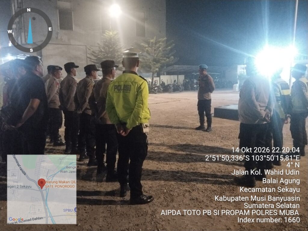 Jaga Kamtibmas, SOC Polres Muba Gelar Patroli Malam hingga Dini Hari Jaga Kamtibmas, SOC Polres Muba Gelar Patroli Malam hingga Dini Hari